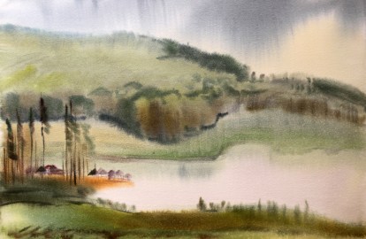 Watercolor landscape